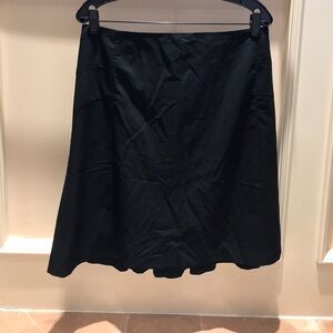 NWOT black The Limited skirt with pleating in back